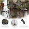 Flash Furniture Lars 36 in Round Wood Cocktail Table with 30 in and 42 in Columns, Black XA-36-COTA-BK-GG - alternate 6